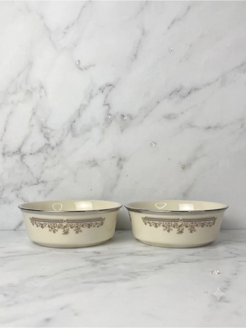 Lenox LACE POINT Coupe Cereal Bowl 5.25